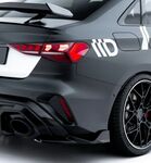 DIFFUSEUR DE PARE CHOC ARRIERE AUDI RS3 8Y SPORTBACK OU LIMOUSINE SEDAN PHASE 2 "DTM LOOK" (2024+)