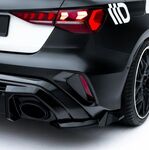 DIFFUSEUR DE PARE CHOC ARRIERE AUDI RS3 8Y SPORTBACK OU LIMOUSINE SEDAN PHASE 2 "DTM LOOK" (2024+)