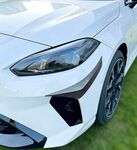 SPLITTERS "CANARDS" DE PARE CHOC AVANT BMW SERIE 1 F70 / BMW SERIE 2 GRAN COUPE F74 PACK M PIANO BLACK OU CARBONE LOOK (10-2024+)