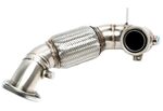 TUBE DE DESCENTE "DOWNPIPE" EN INOX POUR Audi A3 8P 1.6l + 2.0l TDI (2009/2011) Skoda Octavia Typ 1Z- 1.6l + 2.0l TDI (2009/2013)Skoda Superb Typ 3T- 1.6l + 2.0l TDI(2009/2015) VW Golf VI 2.0L TDI (2008/2012),VW Scirocco 2.0L TDI (2009/2013)
