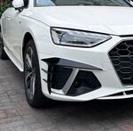 SPLITTERS FRONTAUX "KNIFE" DE PARE CHOC AVANT AUDI A4 B9 S LINE OU S4 PHASE 2 (05-2019/2024)