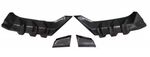 DIFFUSEUR DE PARE CHOC ARRIERE ET SPLITTERS LATERAUX EN CARBONE HONDA CIVIC X TYPE R PHASE 1 HATCHBACK LOOK MG STYLE (2017/2019)