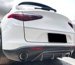 DIFFUSEUR ARRIERE (RAJOUT CENTRAL) ALFA ROMEO STELVIO STANDARD "Sport look" (2017/2024)