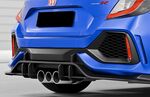 DIFFUSEUR DE PARE CHOC ARRIÈRE (RAJOUT CENTRAL) HONDA CIVIC FK8 TYPE R"CNC" CS STYLE (2017/2021)