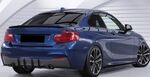 DIFFUSEUR DE PARE CHOC ARRIÈRE (RAJOUT CENTRAL) BMW F22/F23 PACK M "CNC" CS STYLE (2013/2019)