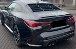 PERSIENNE DE VITRE ARRIÈRE TYPE "LOUVERS" BMW SERIE 4 G22 COUPE OU M4 G82 ABS PIANO BLACK (2020+)