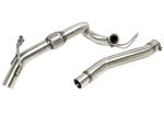 TUBE DE DESCENTE "DOWNPIPE" EN INOX POUR Audi A3 8P / Seat Altea 5P/Leon 1P/Toledo 5P/Skoda Octavia 1Z/Superb 3T/VW Caddy III,Eos 1F/Golf V 1K+GOLF VI 5K/Jetta III/Passat 3C,Touran 1T (1.9L TDI ou 2.0L TDI Raccord 60mm)