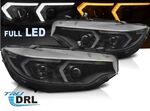 PHARES A LEDS FULL LEDS "TUBE LIGHT " BLACK EDITION BMW SERIE 4 F32/F33/F36 XENON SANS AFS (2013/2019)