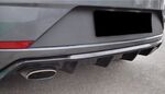 DIFFUSEUR DE PARE CHOC ARRIERE SEAT LEON 5F CUPRA PHASE 2  "DTM LOOK" VERSION 1 - POUR ÉCHAPPEMENT DUPLEX - (2017/2020)