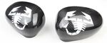 COQUES DE RETROVISEURS CARBONE FIAT 500,FIAT GRANDE PUNTO ET PUNTO EVO (2006/2024)
