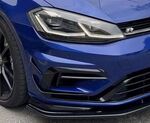SPLITTERS DE PARE CHOC AVANT VW GOLF VII R OU R LINE PHASE 2 KT LINE (03-2017/2020)