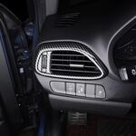 ENJOLIVEURS D'AERATEURS LATERAUX DE TABLEAU DE BORD CARBONE LOOK HYUNDAI I30 III (2017+)