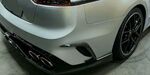 SPLITTERS LATERAUX SUPERIEURS DE PARE CHOC ARRIERE KIA STINGER PIANO BLACK OU CARBONE LOOK V1 (2017+)
