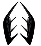 SPLITTERS LATERAUX SUPERIEURS DE PARE CHOC ARRIERE KIA STINGER PIANO BLACK OU CARBONE LOOK "V3 EVO" (2017+)