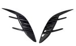 SPLITTERS LATERAUX SUPERIEURS DE PARE CHOC ARRIERE KIA STINGER PIANO BLACK OU CARBONE LOOK V2 (2017+)