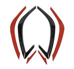 SPLITTERS LATERAUX SUPERIEURS DE PARE CHOC ARRIERE KIA STINGER PIANO BLACK OU CARBONE LOOK V1 (2017+)