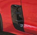 PRISES D'AIR D'AILES AVANT KIA STINGER PIANO BLACK OU CARBONE LOOK (2017/2023)