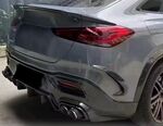 SPLITTERS EN CARBONE "AIR KNIFE" DE PARE CHOC ARRIÈRE MERCEDES GLE COUPE C167 AMG PHASE 1 (05-2019/06-2023)