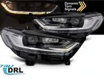 PHARES A LEDS TUBE LIGHT FORD MONDEO avec clignotants à leds et fonction DTS - Dynamic turn signal - (2013/2016)