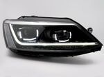PHARES A LEDS TUBE "U" LIGHTBAR  XENON LOOK "REAL DRL"  VW JETTA VI STANDARD AVEC CLIGNOTANTS DTS - DYNAMIC TURN SIGNAL - (2010/2018)