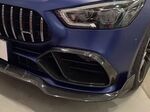 ENJOLIVEURS D'ENTREES D'AIR DE PARE CHOC AVANT EN CARBONE MERCEDES GT43AMG ou GT53AMG COUPE V8 4 PORTES X290 (2018/2023)