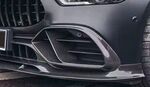 ENJOLIVEURS D'ENTREES D'AIR DE PARE CHOC AVANT EN CARBONE MERCEDES GT43AMG ou GT53AMG COUPE V8 4 PORTES X290 (2018/2023)