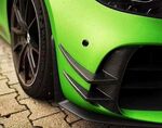 SPLITTERS "KNIFE" DE PARE CHOC AVANT EN CARBONE POUR MERCEDES AMG GT C190 PHASE 1 (2014/2017) OU PHASE 2 (2018/2022)