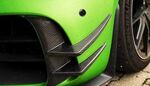 SPLITTERS "KNIFE" DE PARE CHOC AVANT EN CARBONE POUR MERCEDES AMG GT C190 PHASE 1 (2014/2017) OU PHASE 2 (2018/2022)