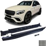 JEU DE BAS DE CAISSE NOIRS TYPE MARCHE PIEDS MERCEDES GLC X253 (2015/2022) OU GLC COUPE C253 (2016/2022)