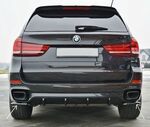 SPLITTER CENTRAL DE PARE CHOC ARRIERE LOOK DIFFUSEUR BMW X5 F15 M50D PACK M  "DTM LOOK" (2013/2018)