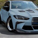 SPLITTERS SUPERIEURS LATERAUX DE PARE CHOC AVANT BMW SERIE 3 M3 G80/G81 / SERIE 4 M4 G82/G83 (2021+)