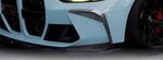 SPLITTERS SUPERIEURS LATERAUX DE PARE CHOC AVANT BMW SERIE 3 M3 G80/G81 / SERIE 4 M4 G82/G83 (2021+)