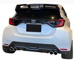 DIFFUSEUR ARRIERE TOYOTA YARIS IV GR PHASE 1 PIANO BLACK DUAL OU QUAD EUROLINE (2020/2024)