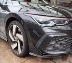 4 SPLITTERS LATERAUX DE PARE CHOC AVANT VW GOLF VIII GTI OU R LINE PHASE 1 (2020/2024)