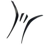 4 SPLITTERS LATERAUX DE PARE CHOC AVANT VW GOLF VIII GTI OU R LINE PHASE 1 (2020/2024)