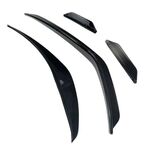 4 SPLITTERS LATERAUX DE PARE CHOC AVANT VW GOLF VIII GTI OU R LINE PHASE 1 (2020/2024)