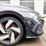 4 SPLITTERS LATERAUX DE PARE CHOC AVANT VW GOLF VIII GTI OU R LINE PHASE 1 (2020/2024)