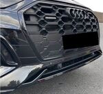 LEVRE DE PARE CHOC AVANT AUDI Q5 FY S LINE PHASE 2 PIANO BLACK FINISH (2021/2024)