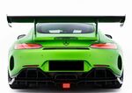 AILERON DE COFFRE CARBONE RACING LINE MERCEDES AMG  GT C COUPE  "STRAIGHT RACING" AVEC ECLAIRAGE LEDS DEFILANTS (2017/2023)