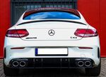 RAJOUT DE DIFFUSEUR ARRIERE EN ABS POUR MERCEDES CLASSE C W205 C43 AMG PHASE 2 "ING LINE" (2021§2023)