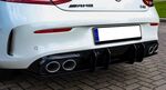 RAJOUT DE DIFFUSEUR ARRIERE EN ABS POUR MERCEDES CLASSE C W205 C43 AMG PHASE 2 "ING LINE" (2021§2023)