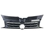 CALANDRE SANS SIGLE AVEC BARRETTES CHROMEES OU ROUGES POUR VW BUS T5 FACELIFT (11-2009/2015)