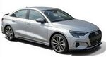 LAME DE PARE CHOC AVANT GLOSS BLACK AUDI A3 8Y S LINE OU S3 PHASE 1 GCPA DESIGN (2020/2024)