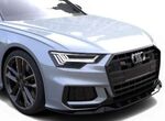 LAME DE PARE CHOC AVANT GLOSS BLACK AUDI A6 C8 S LINE OU S6 GCPA DESIGN (2018/2024)