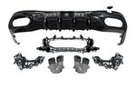 DIFFUSEUR ARRIERE MERCEDES CLE C236 / A236 " AMG LINE " PHASE 1 + EMBOUTS LOOK E53 AMG (2024+)