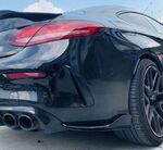 SPLITTERS DE PARE CHOC ARRIERE EN CARBONE MERCEDES CLASSE C BERLINE OU COUPE W205 AMG OU C63 AMG PHASE 1 (2014/02-2018)