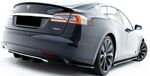 DIFFUSEUR DE PARE CHOC ARRIERE (RAJOUT CENTRAL) TESLA MODEL S PHASE 1 "DTM LOOK" (2012/22016)