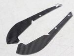 DEFLECTEURS "MUD FLAPS" DE PARE CHOC AVANT INFÉRIEURS EN CARBONE BMW M3 F80 / BMW M4 F82 (2013/2019)