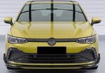 SPLITTERS DE PARE CHOC AVANT SUPERIEURS VW VW VIII GTI, GTD, GTE R-Line PHASE 1 CS STYLE (2020/2024)