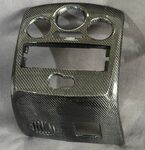 CONSOLE CENTRALE EN CARBONE RENAULT CLIO III PHASE 1 (2005/2009)